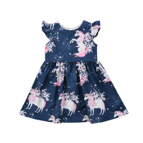 Navy Blue Unicorn Dress